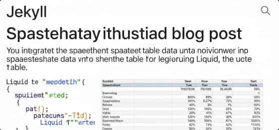 Cara Menampilkan Data Spreadsheet di Blog Jekyll