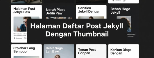Halaman Daftar Post Jekyll Dengan Thumbnail